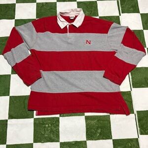 Vintage Red Oak Nebraska Cornhuskers polo